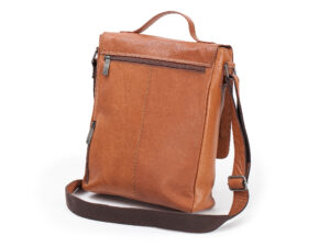 Alternative view of Brašňa Vertical Flapbag 13″ Tan