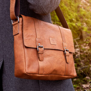 Alternative view of Brašňa Messengerbag 13" Tan BB106-1 – KLASICKÝ MESSENGERBAG