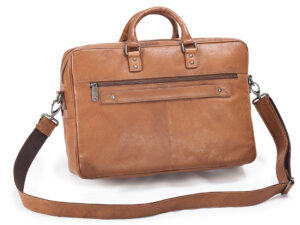 Alternative view of Brašňa Briefcase Soft 15″-16″ 2-zip Tan