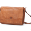 Brašňa Flapbag 15"-16" Tan BB096-1 – KOŽA S VINTAGE DIZAJNOM