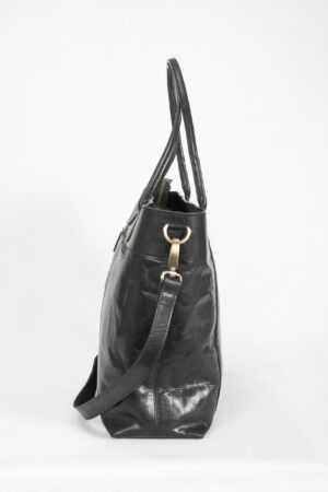 Alternative view of Kožená shopper taška do práce BLACK
